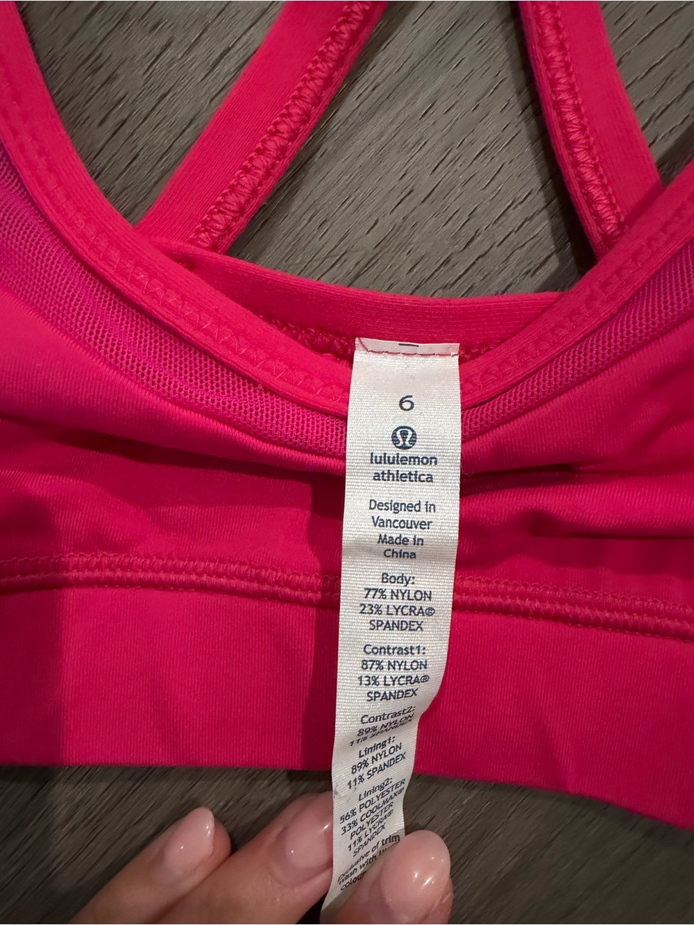 lululemon athletica Pink Racerback Sports Bra - Picture 2 of 4